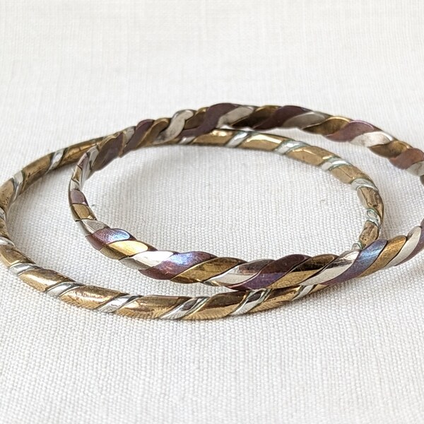 Sooter Bangle Mix Metal Bracelet Set