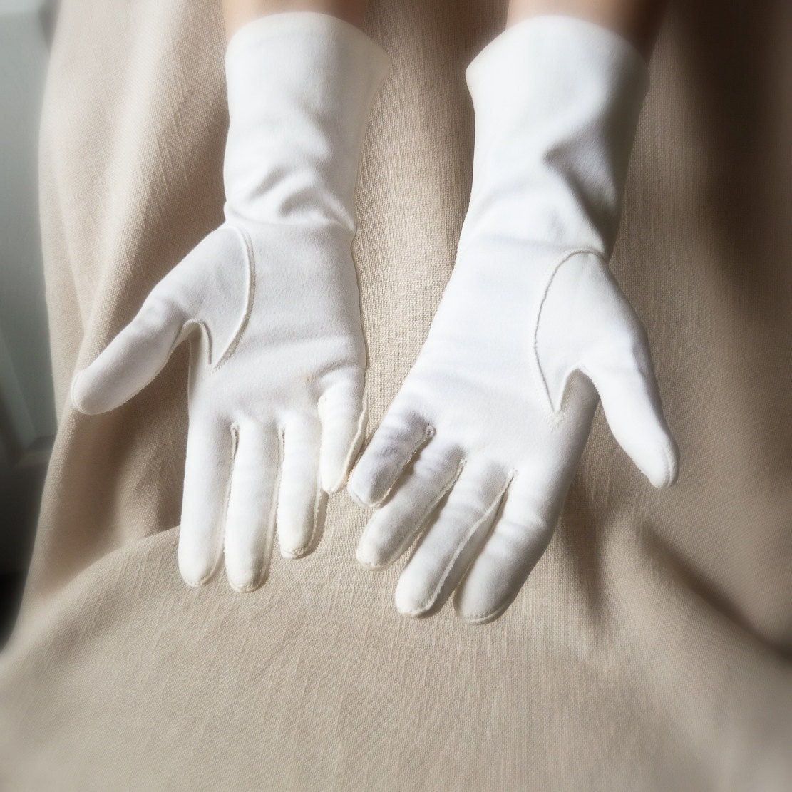 Vintage Women's White Gloves Formal Gloves Size Small Etsy