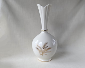 Vintage Lenox Porcelain Bud Vase: Golden Wheat Design, Collectible Decor