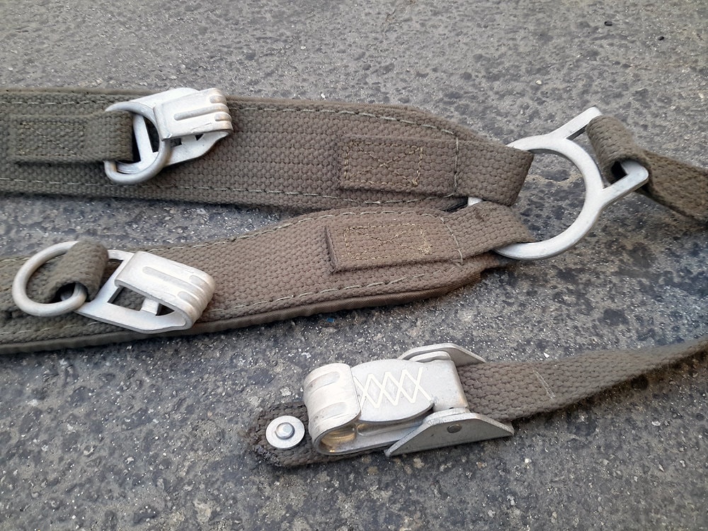 Vintage West German Bundeswehr Suspenders Y-strap Load