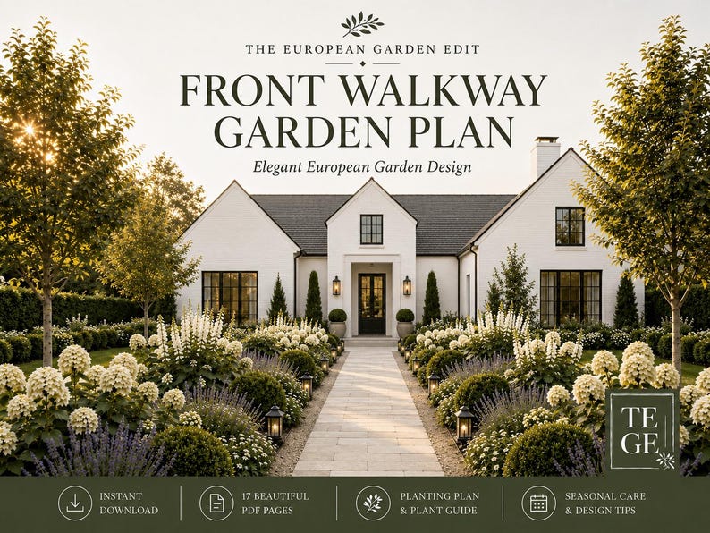 Front Walkway Garden Plan guide cover