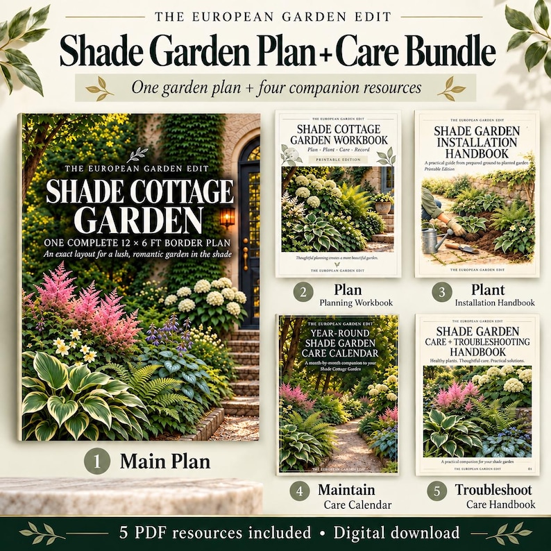 Shade Garden Plan + Care Bundle preview