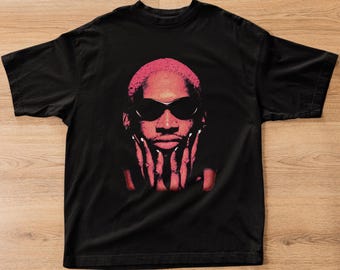 VTG Nike Dennis Rodman Green Hair Big Head T-shirt - Etsy
