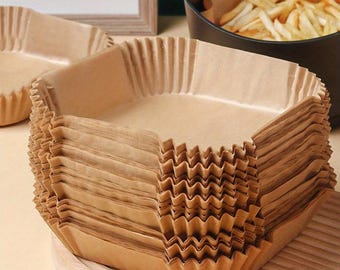 50 Pack Non Stick Air Fryer Paper Liners