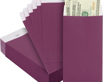 Purple Envelopes, 100 Pack