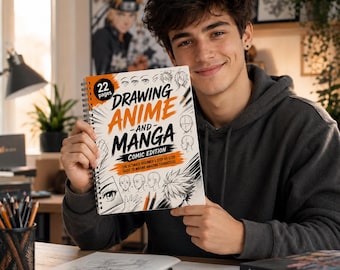 Anime Manga Drawing Workbook for Beginners | B5 Spiral Sketch