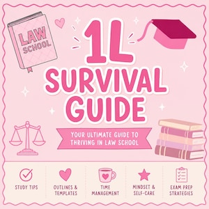 1L Law School Survival Guide: First Year Roadmap, Study Smarter and Thrive