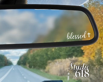 Blessed Decal, 2,1" x 0,6" Vinyl Sticker