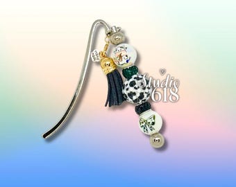 Cow Beaded Bookmark
