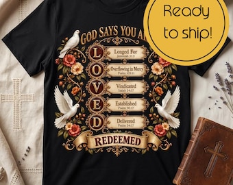 Floral Faith Shirt, Comfort Colors® 1717 Cotton Christian Graphic Tee