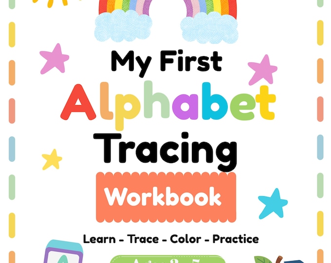 Alphabet Tracing Workbook for Preschoolers | ABC Letter Practice A-Z (Printable PDF)