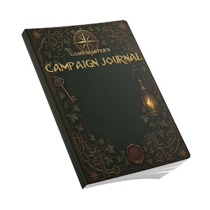 Game Master Campaign Journal, Tabletop RPG Session Planner