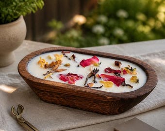 Rustic Botanical Candle
