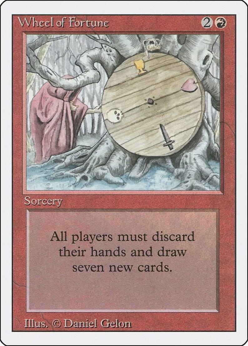 Wheel of Fortune | Retro | Commander EDH | Revised Edition (3ED) - Etsy ...