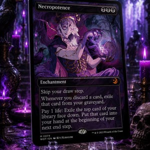Mtg Necropotence Playmat - Etsy