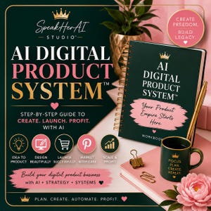 AI Digital Product System Workbook | Create, Launch, Profit with AI (PDF)