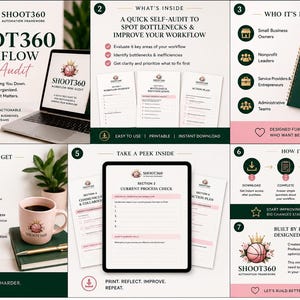 Mini auditoría de cuellos de botella en el flujo de trabajo / Lista de verificación de productividad (PDF rellenable) imagen 4