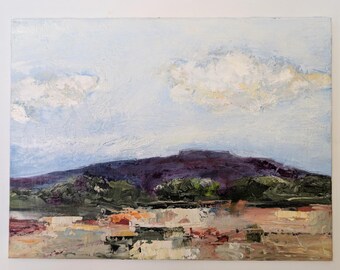 Tasmanian Landscape Painting One of a Kind, Small Tasmanian Countryside Art