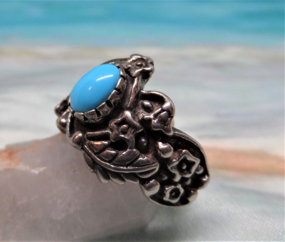 Vintage Black Onyx or Blue Turquoise, Shube's Dak… - image 3