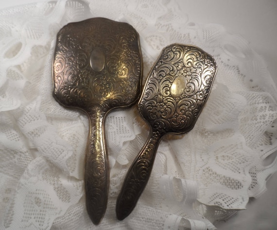 1920 S Art Nouveau German Engraved Sterling Silver Signed Etsy
