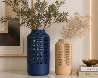 Vellis Boho Modern Vase | Sculptural 3D Printed Decor