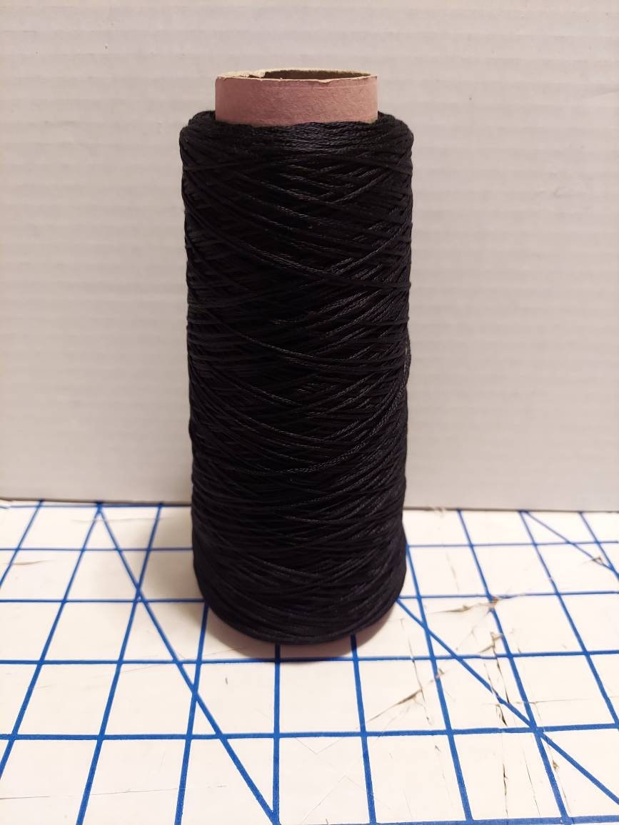 Glossy Frieze Black Embroidery Thread /glossy Black Curly Cinnamon. 