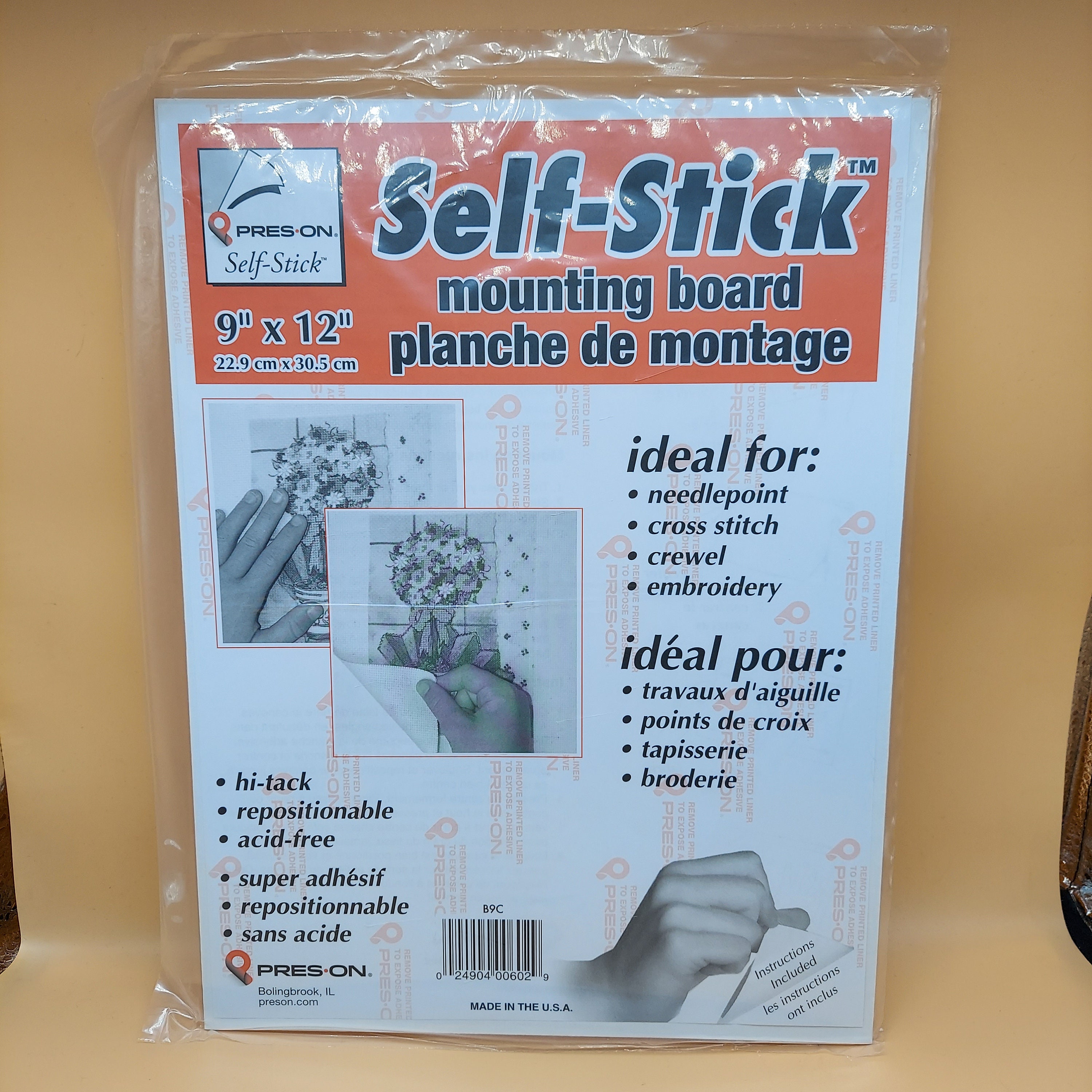 Preson Self Stick Mounting Board 9 X 12 Etsy