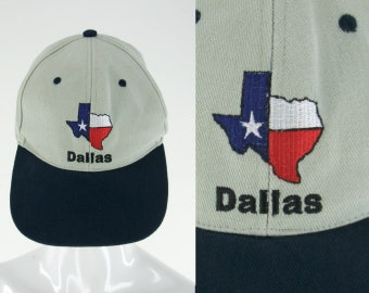 Dallas Texas Embroidered Baseball Cap Ball Hat One Size Fits Most Austin Texan Flag Snapback Sport Normcore Sporty Sports Dad Golf Minimal