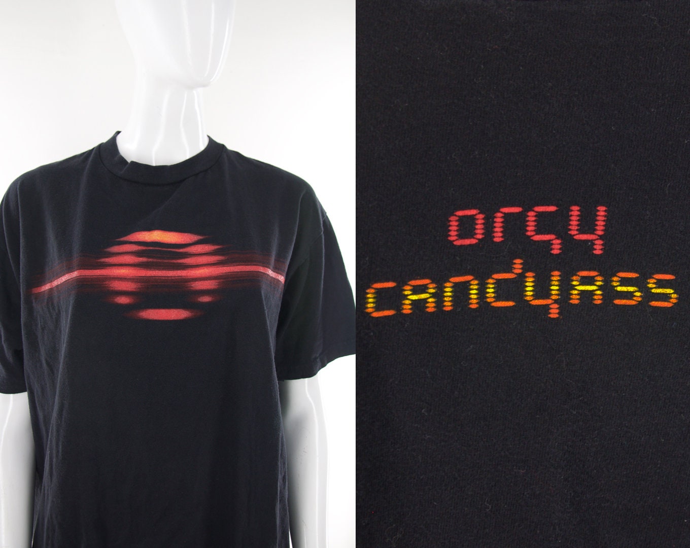 1998 Orgy Candyass T-shirt Size Large 90s 1990s Album Music Goth