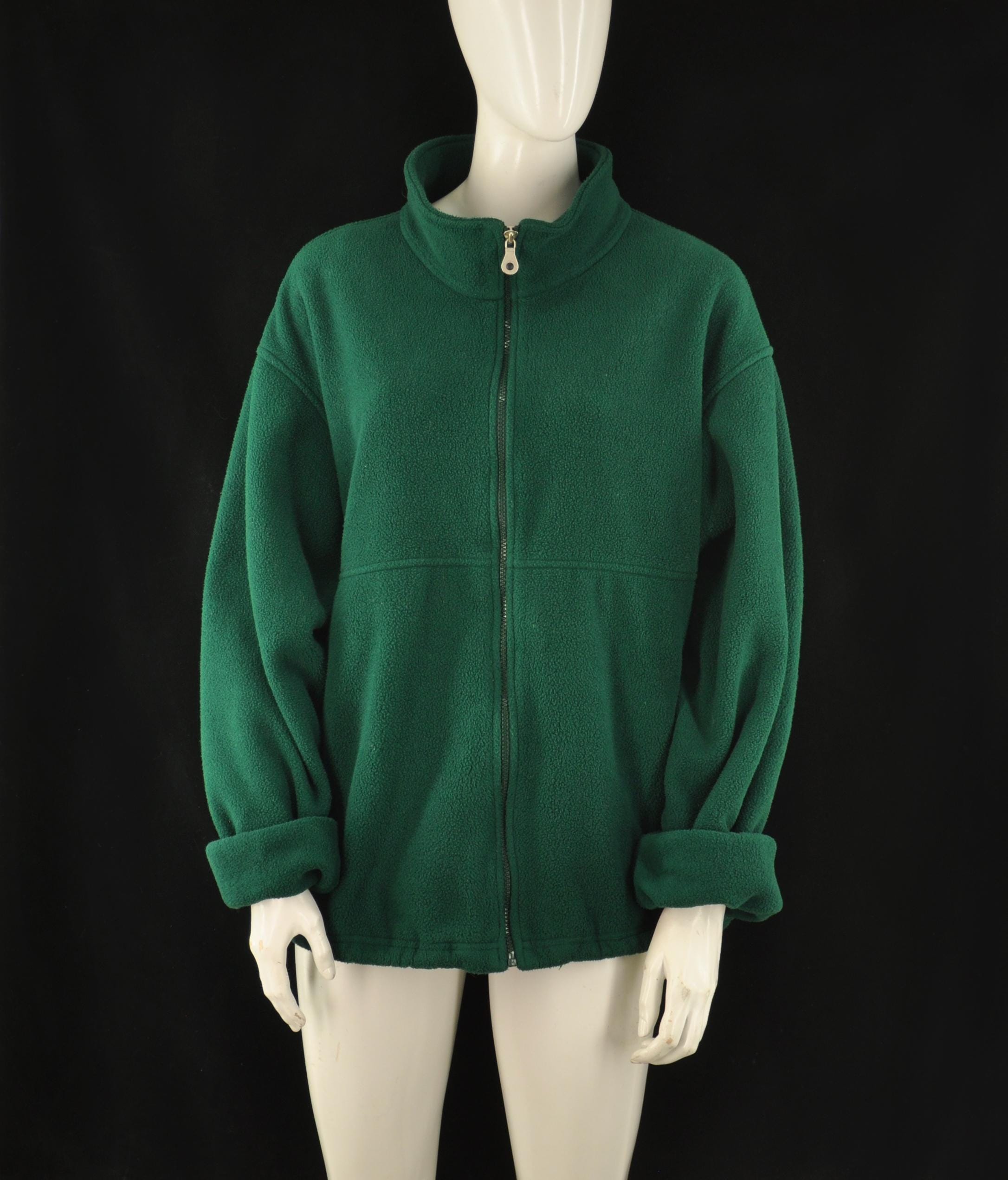 Vintage 90s Lands End Polar Fleece Zip up Jacket - Etsy