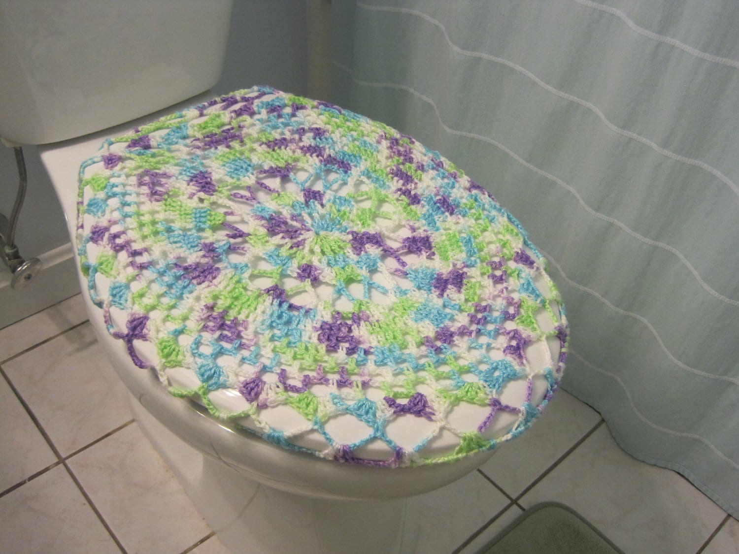 Crochet Toilet Seat Cover Toilet Seat Cozy Miami Beach Etsy