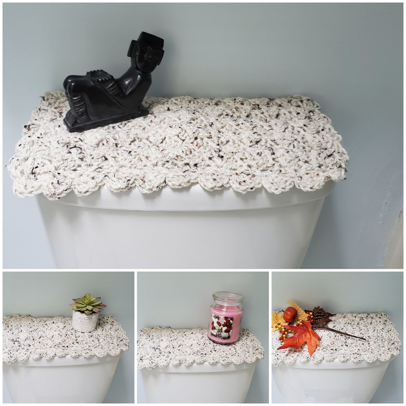 Toilet Tank Topper Crochet Toilet Tank Topper Bathroom Etsy
