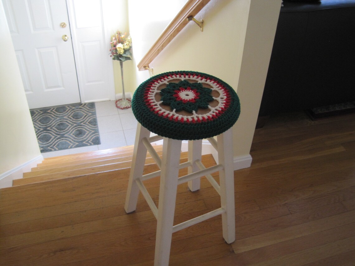 Bar Stool Covers Crochet Bar Stool Covers Stool Cushions Etsy