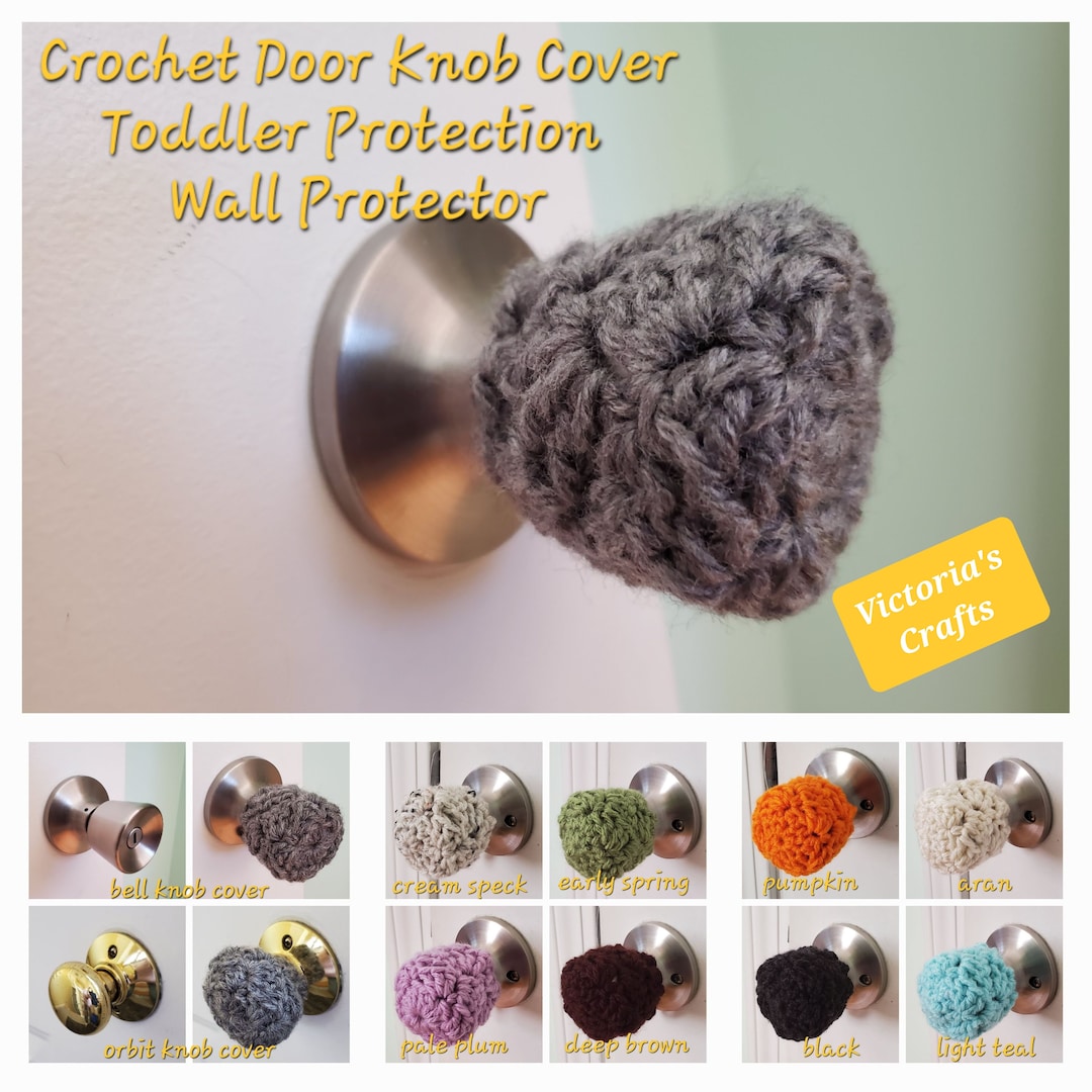 Crochet Door Knob Cover, Child Safe Door Knob Cover, Crochet Wall