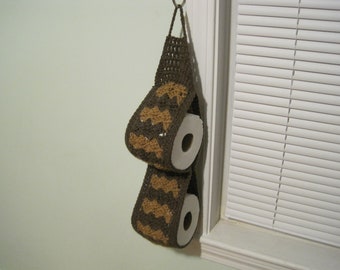 Toilet Paper Holders, Crochet Toilet Paper Holders, Bathroom Decor - 5 styles left