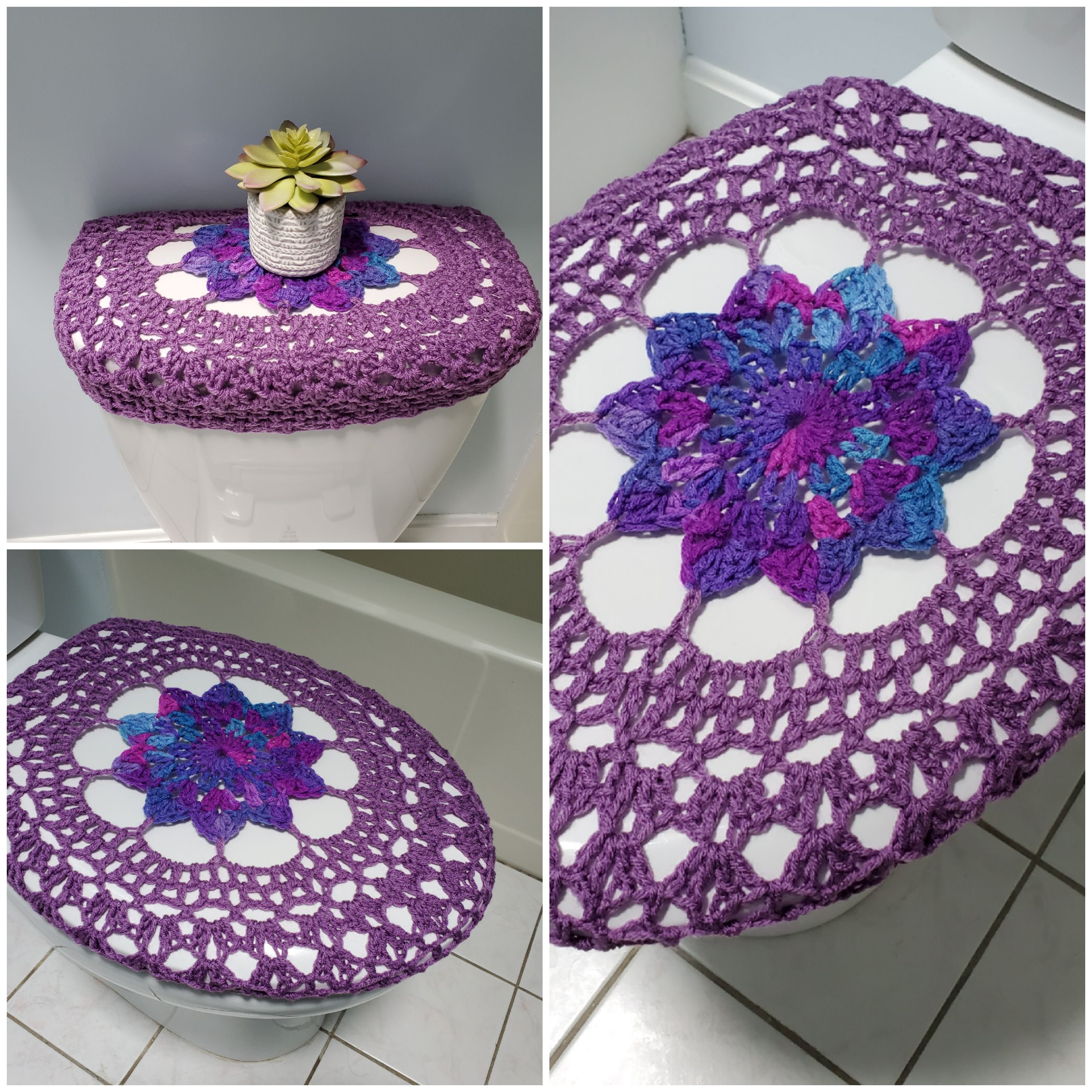 Crochet Toilet Seat Cover or Crochet Toilet Tank Lid Cover Etsy