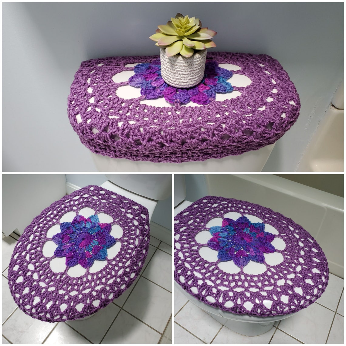 Crochet Toilet Seat Cover or Crochet Toilet Tank Lid Cover | Etsy