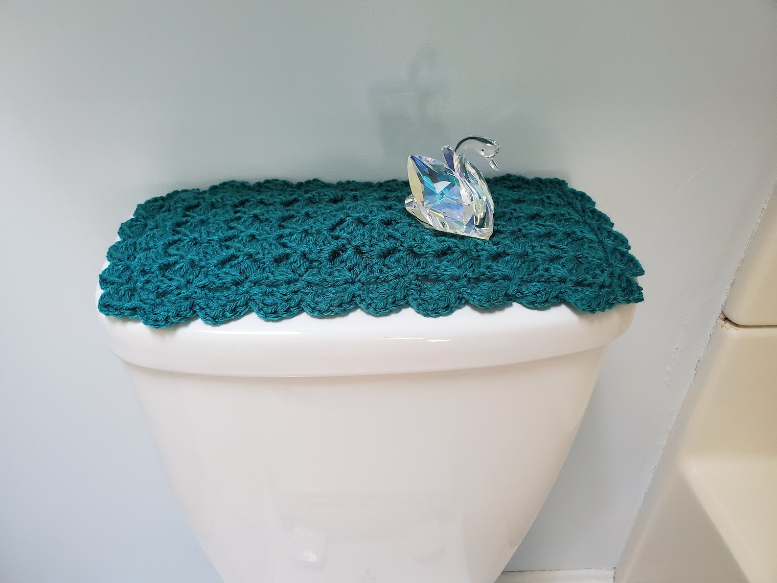 Toilet Tank Topper Crochet Toilet Tank Topper Bathroom Decor Etsy