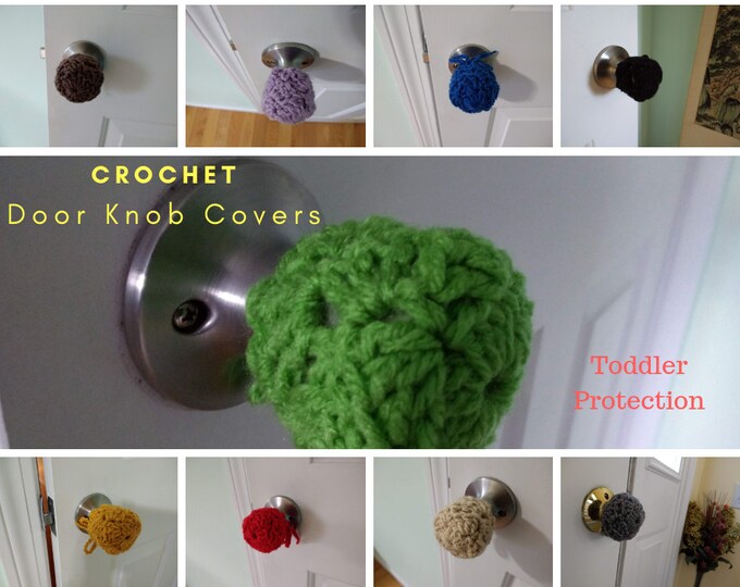 Set of Child Safe Door Knob Cover Door Knob Cover Crochet Etsy