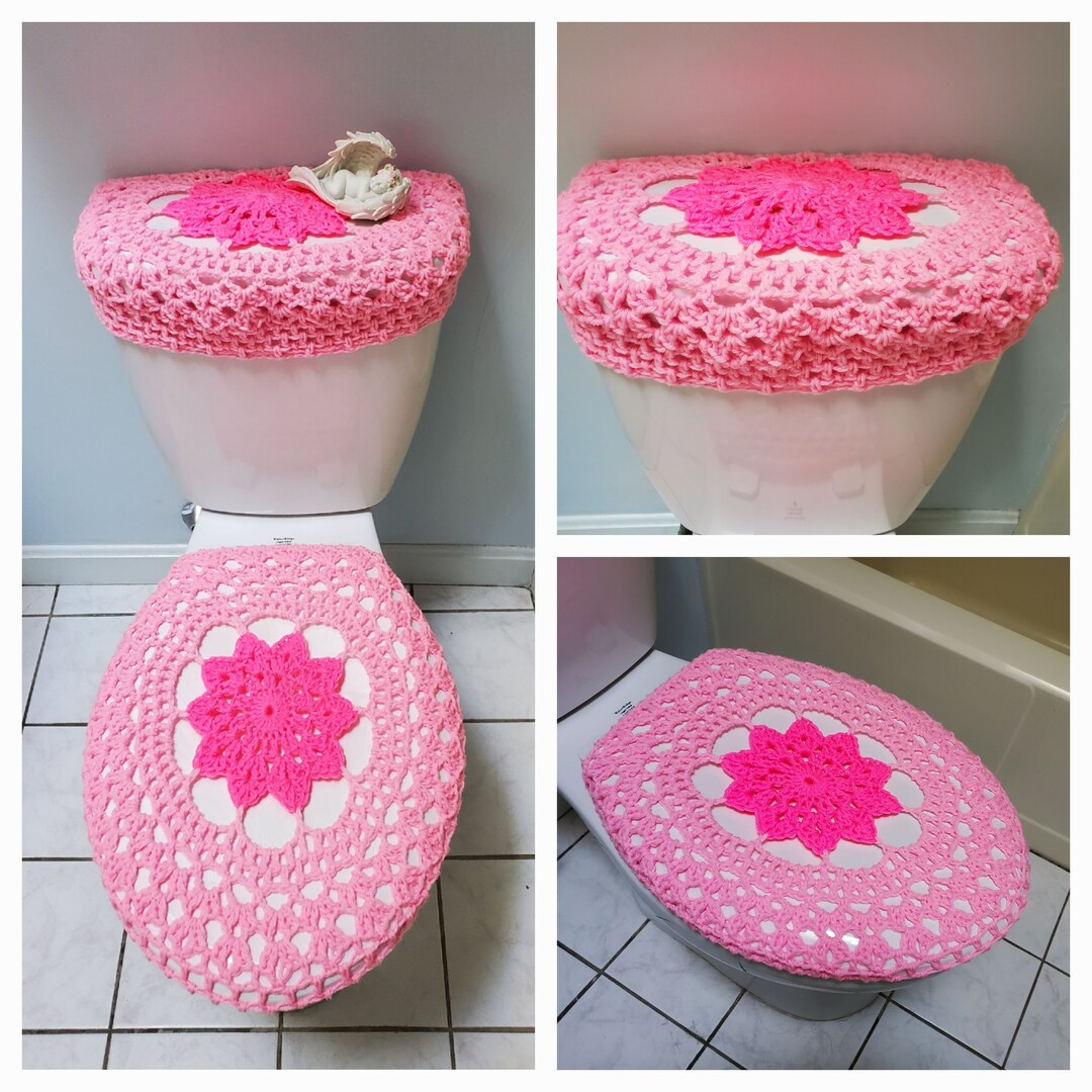 Crochet Toilet Tank Lid Cover or Crochet Toilet Seat Cover - Etsy