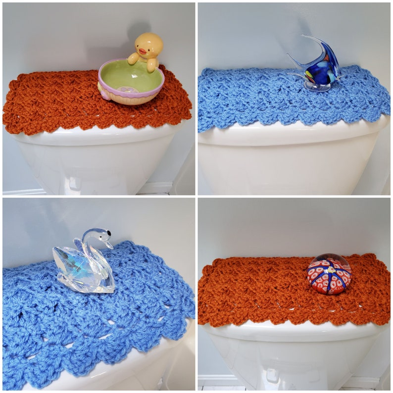 Toilet Tank Topper Crochet Toilet Tank Topper Bathroom Etsy