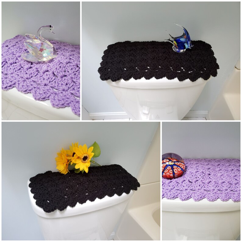 Toilet Tank Topper Crochet Toilet Tank Topper Bathroom Etsy