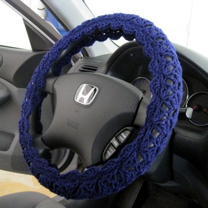 Ravelry: Driving Me Daisy Steering Wheel Cover pattern by