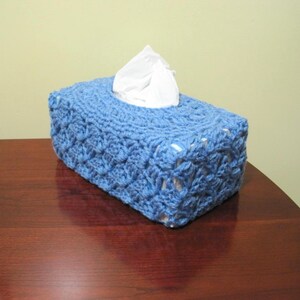 Hand-Crocheted Tissue Box Covers, Crochet Tissue Box Cover, Tissue Topper, Tissue Box Cover - 3 styles - acrylic yarn