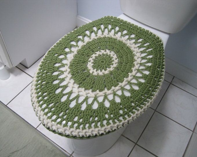 Crochet Toilet Seat Cover or Crochet Toilet Tank Lid Cover Etsy