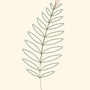 Botanical Line Art Collection, Botanical Line Art Wall Art, Printable Gallery Wall Set of 4, Instant Digital Download image 4