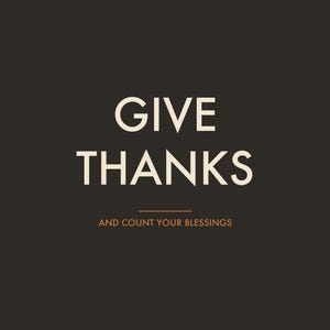 Give Thanks Print, Modern Fall Decor, Minimalist Wall Art, Gratitude Printable Thanksgiving Decor Digital Download image 1