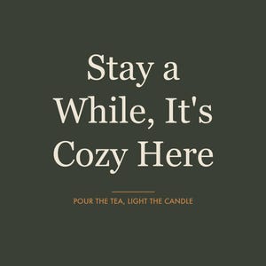 Gemütlicher Spruch als Herbstdeko | Typografie im Hygge-Stil für die Wand | Sofortiger Download zum Ausdrucken