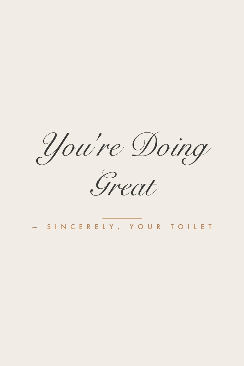 Funny Bathroom Wall Art Set of 3, Funny Bathroom Humor Prints Bundle, Printable Gallery Set, Instant Download image 5