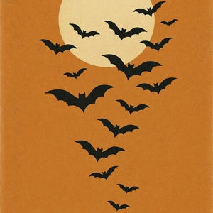 Vintage Halloween Set, Vintage Halloween Wall Art, Printable Gallery Wall Set of 4, Instant Digital Download image 4